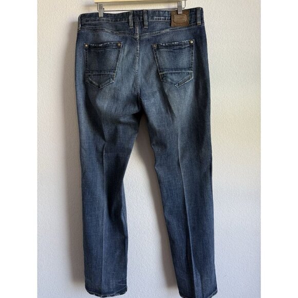 Robert Graham Classic Yates Jeans Men's Light Whiskering Distress Size 38x36 - Picture 5 of 15